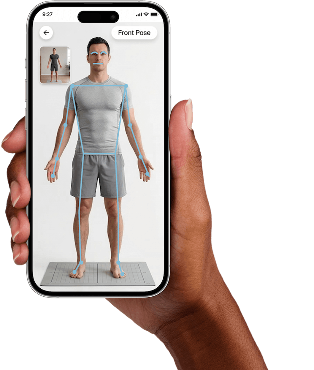 Holding iPhone